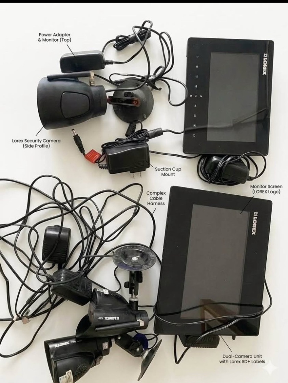 Black 7" Security Monitor Tablet - Dual Pack Lorex wireless security system